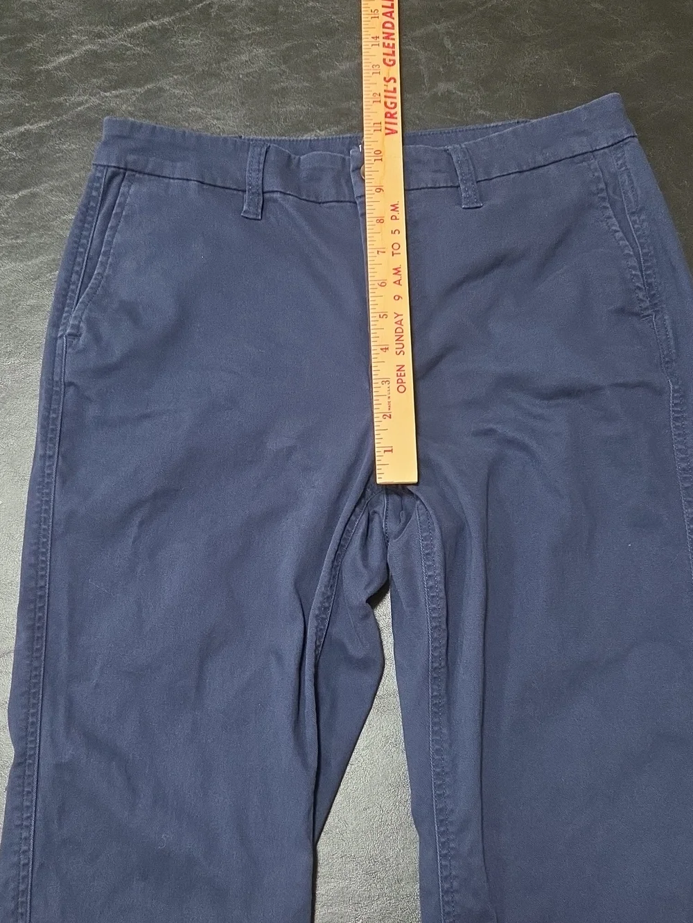 J Crew High Rise Girlfriend Chino Pants Navy Blue Size 8 Classic Stretch